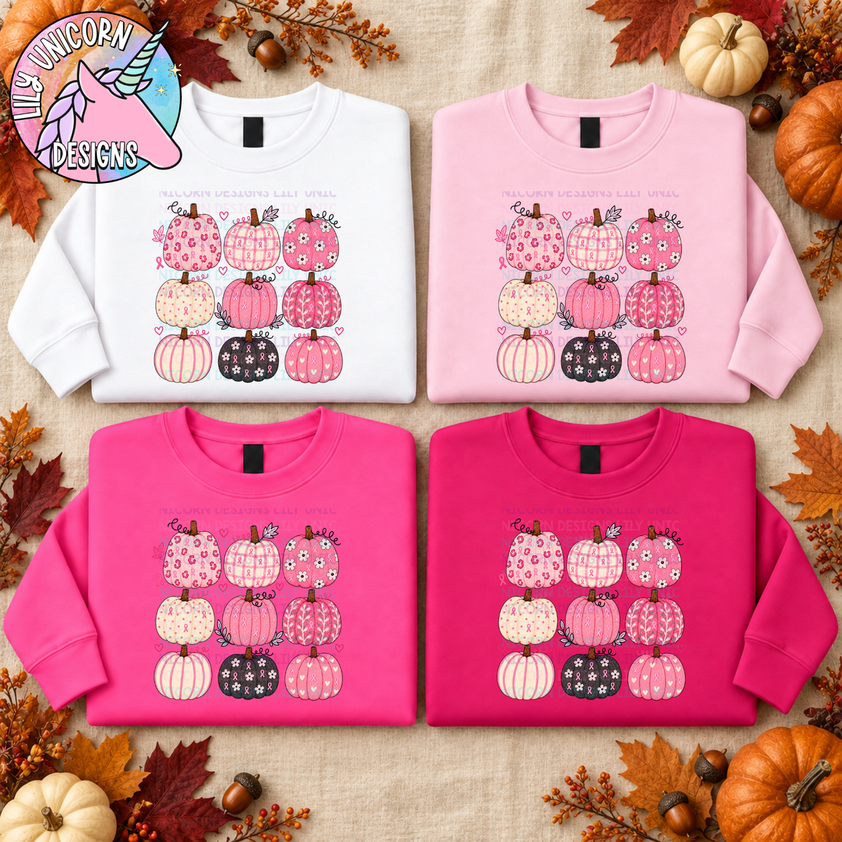Breast Cancer Preppy Pumpkins