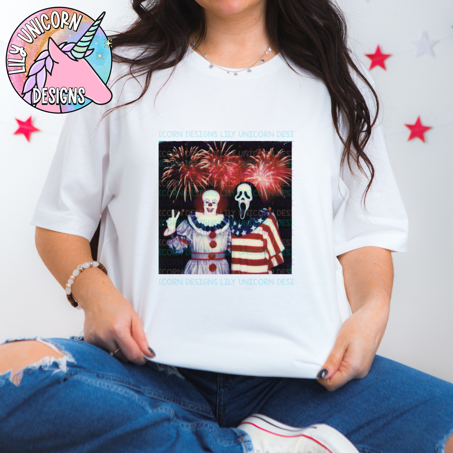 Clown & Ghost Polaroid