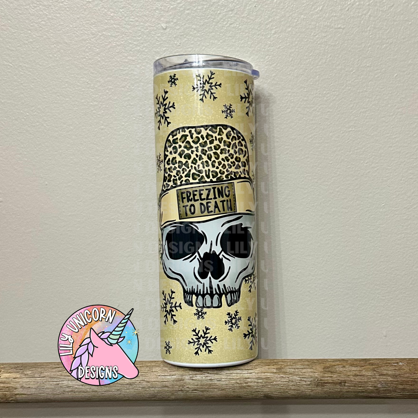 Freezing to Death Leopard Tumbler
