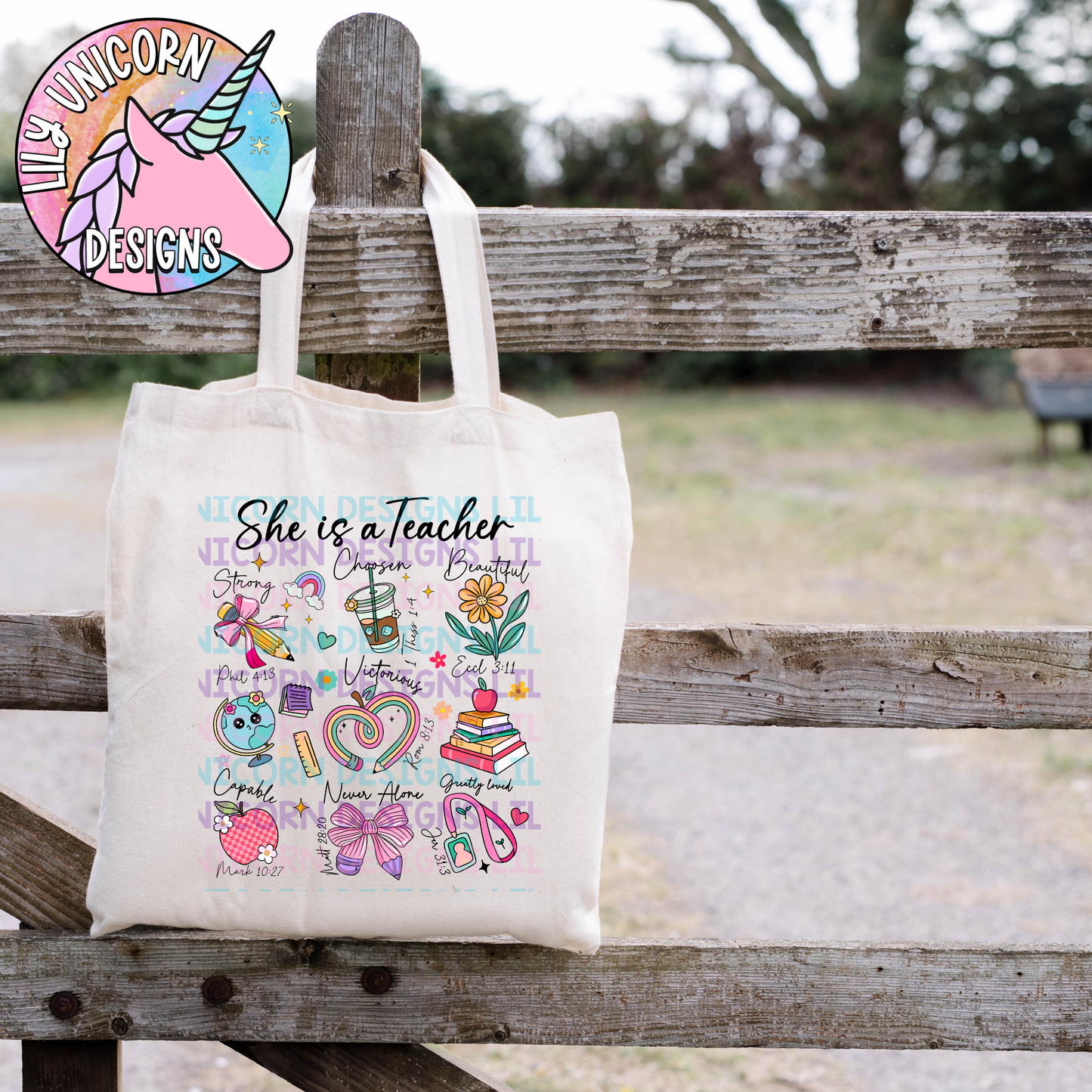 She Is A Teacher Tote
