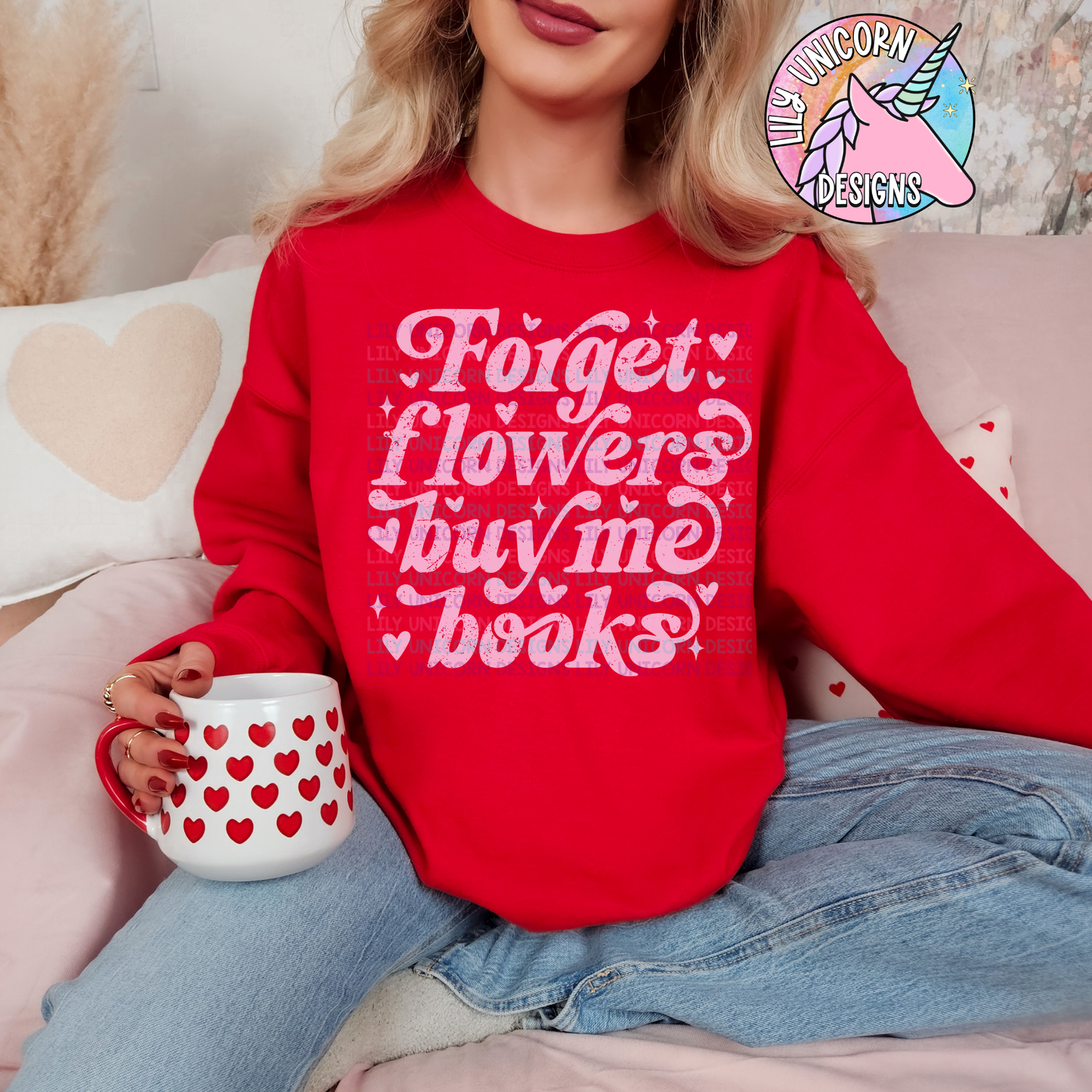 Forget Flowers Buy Me Books Pink