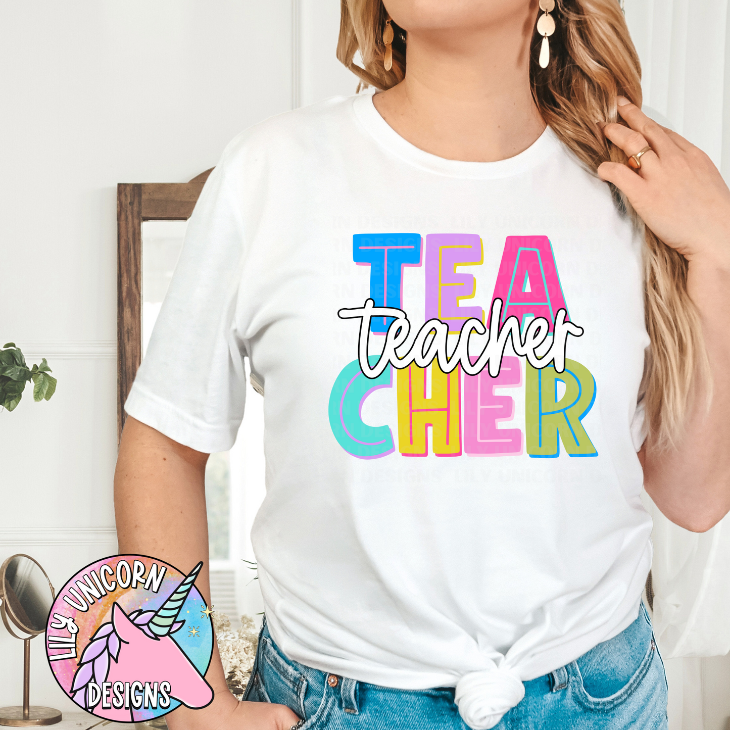 Block Teacher T-Shirt