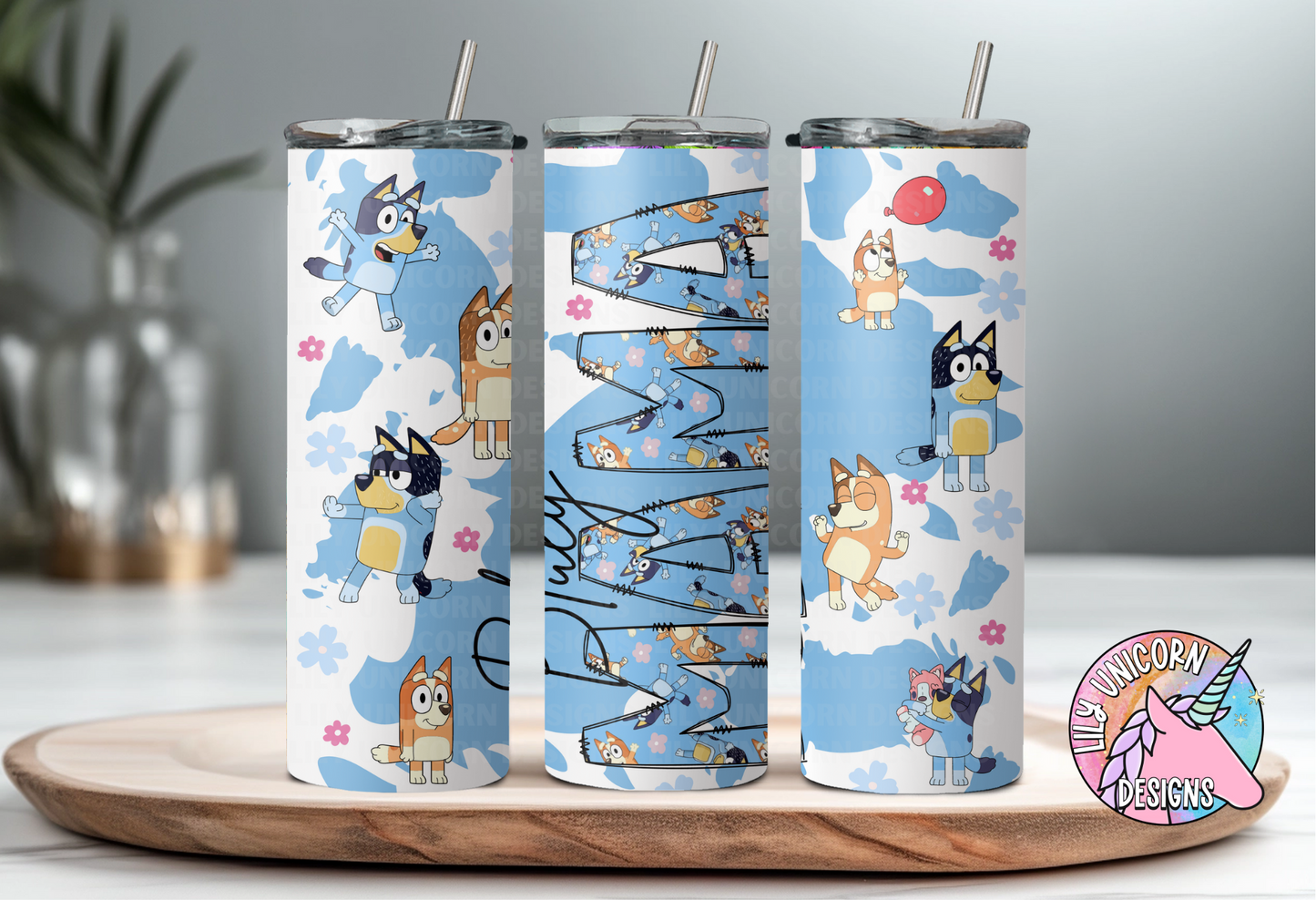 Blue Dog Mama Tumbler