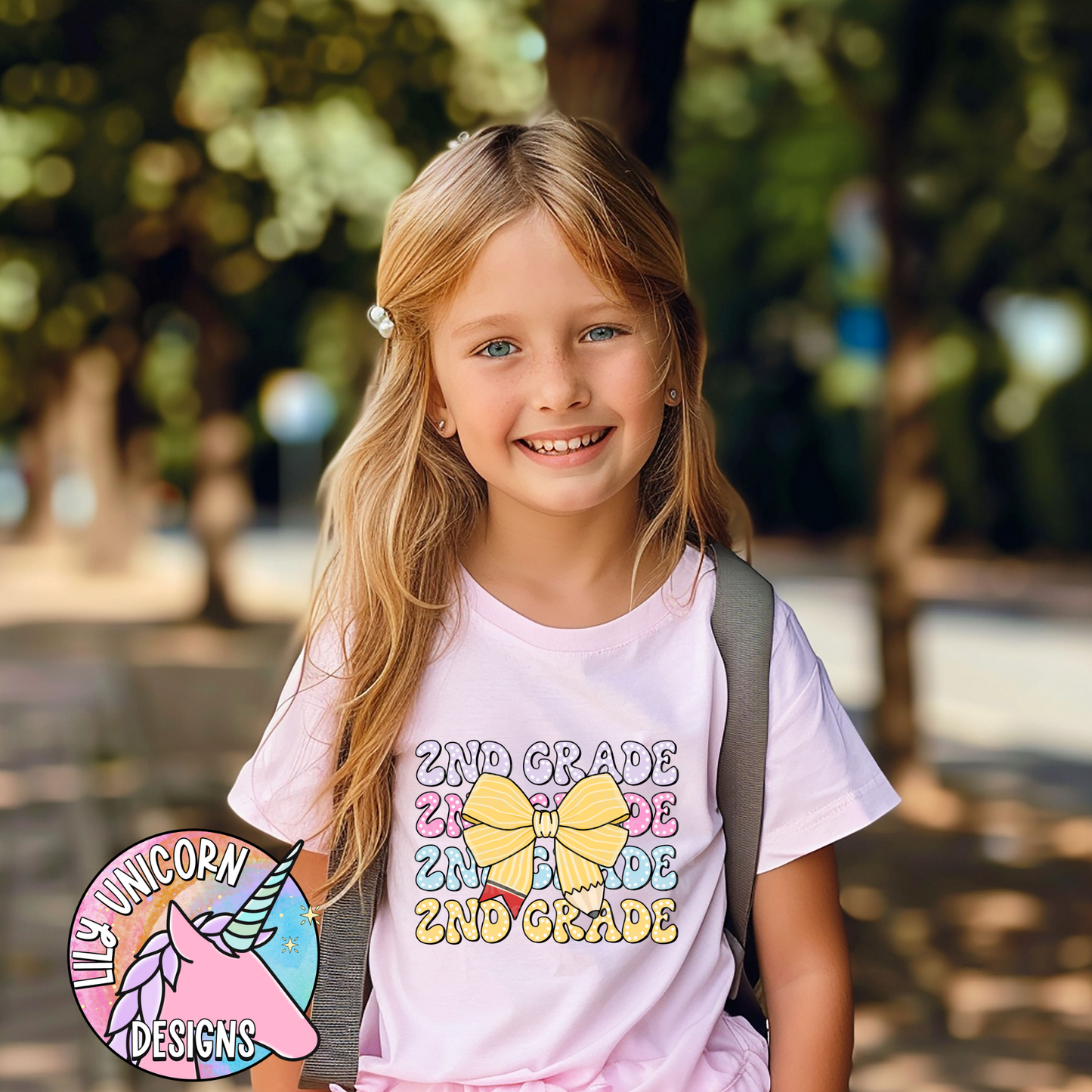 Pencil Bow School Youth T-Shirt