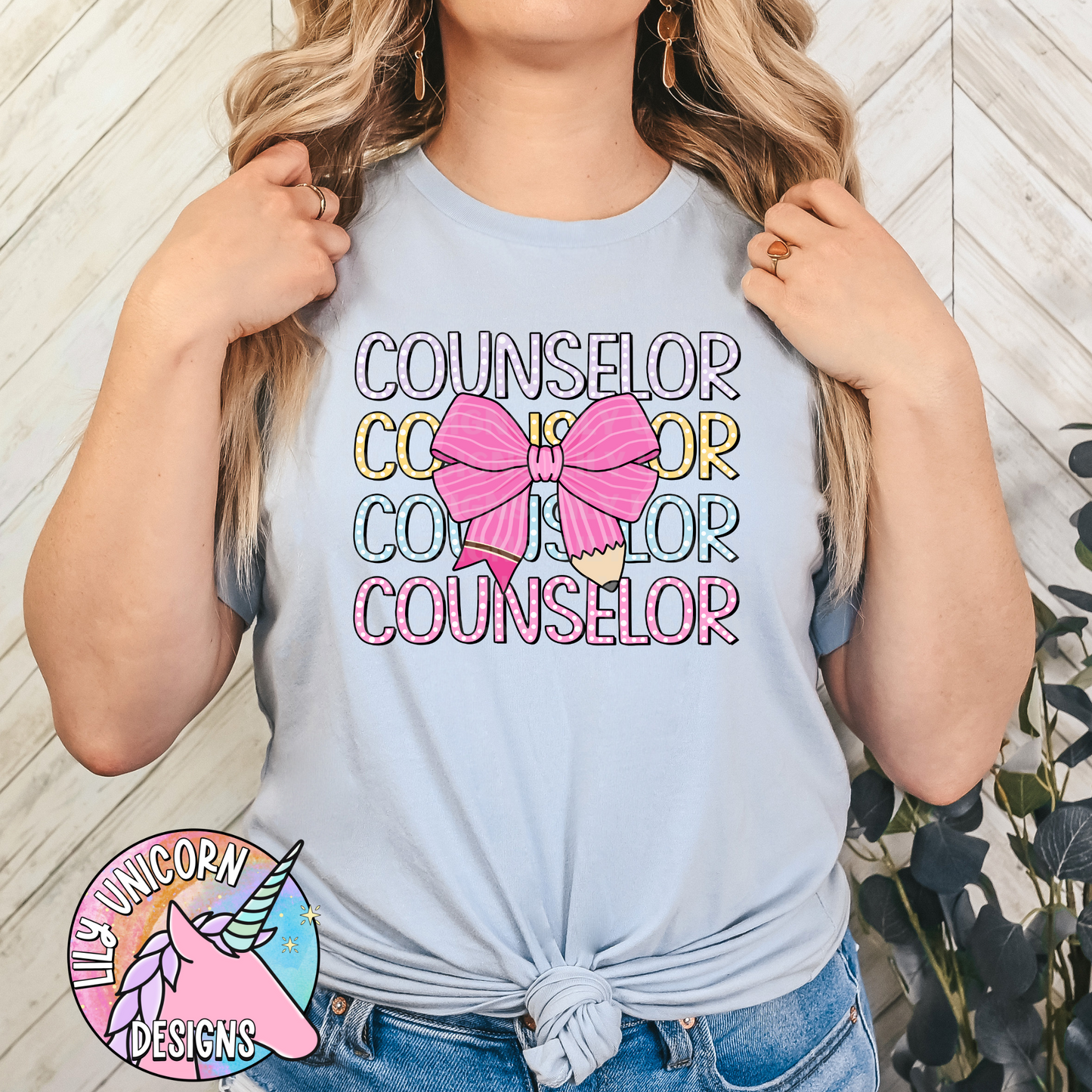 Pencil Bow Counselor T-Shirt