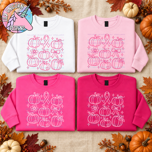 Breast Cancer Pumpkin Collage