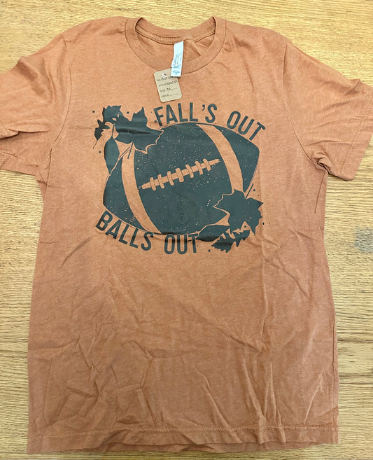 Fall’s Out Balls Out T-Shirt - Adult Medium