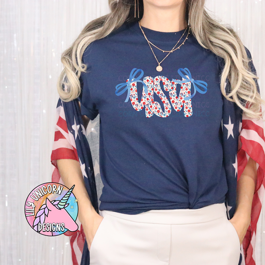 Floral USA with Bows