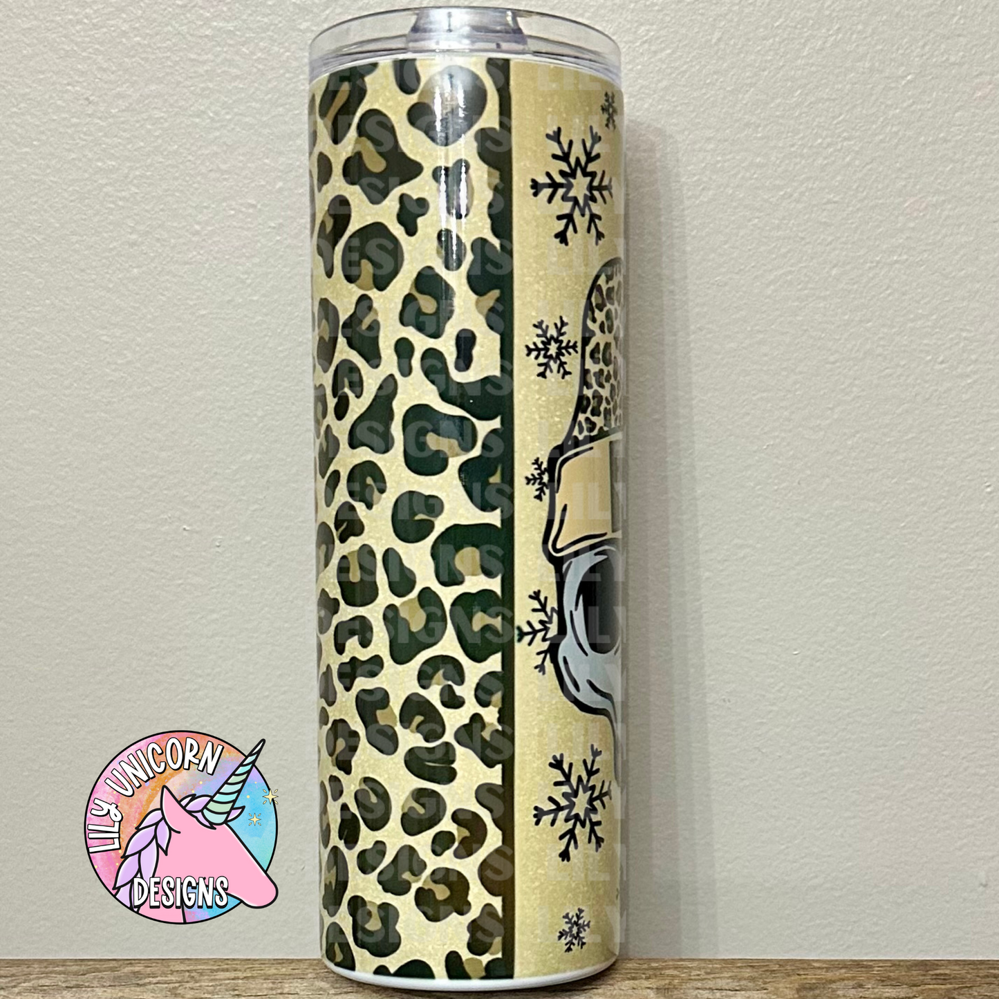 Freezing to Death Leopard Tumbler