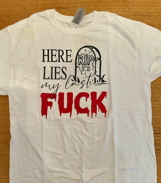 Here Lies T-Shirt - Adult Medium