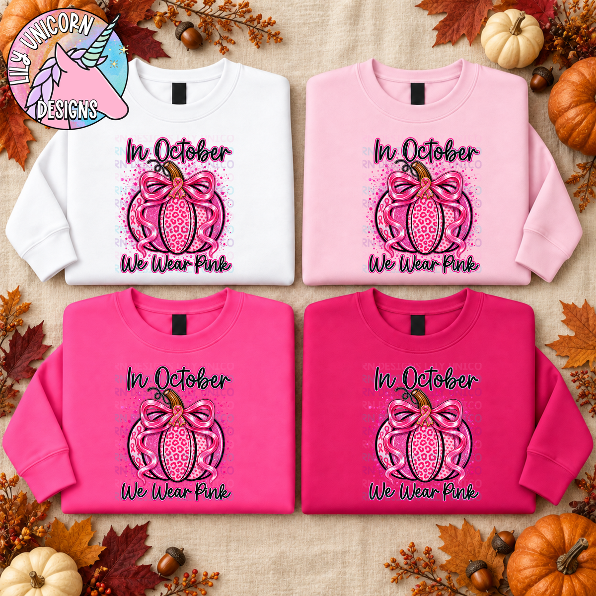 In October We Wear Pink Pumpkin