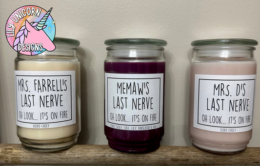 Last Nerve Candle