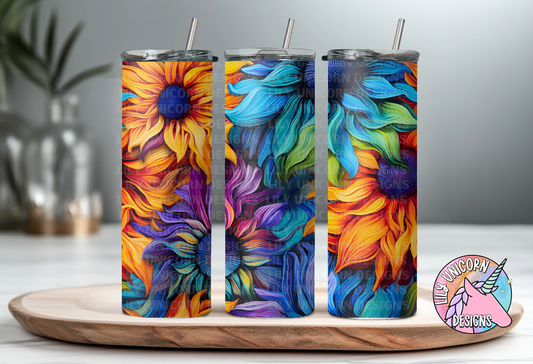 Neon Sunflower Tumbler