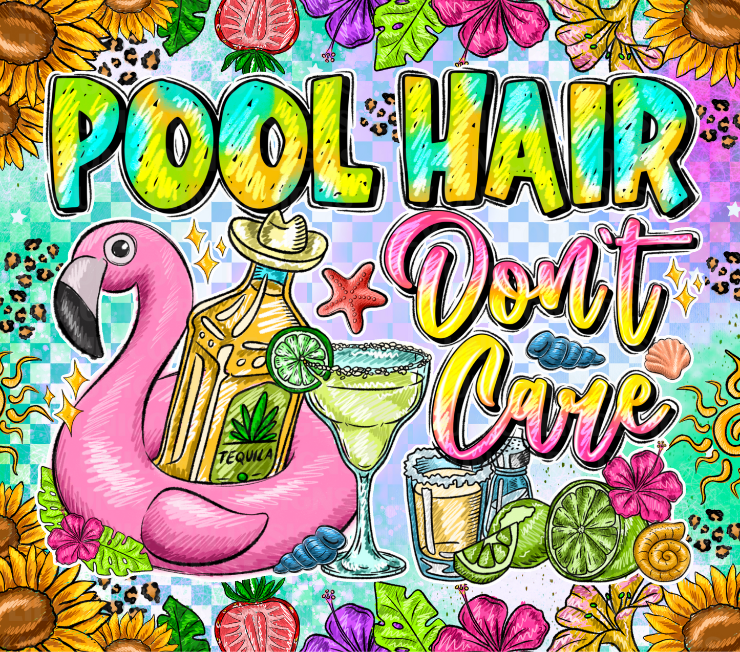 Pool Hair Don't Care Tumbler