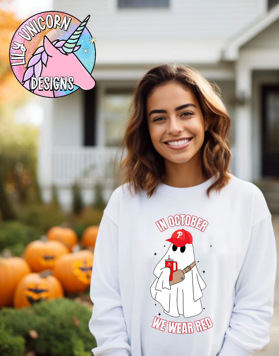 Basic Ghost Baseball Sweatshirt