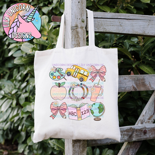Teacher Collage Tote