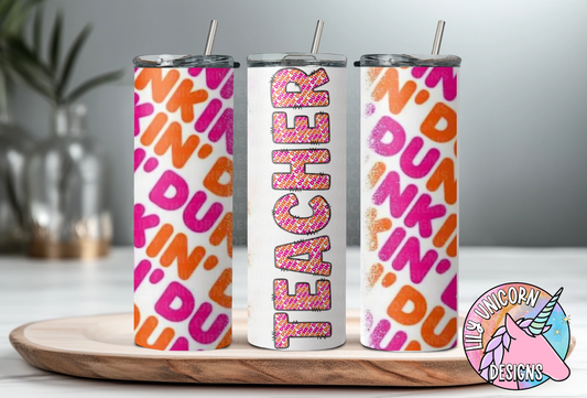 Teacher Dunk Coffee Tumbler