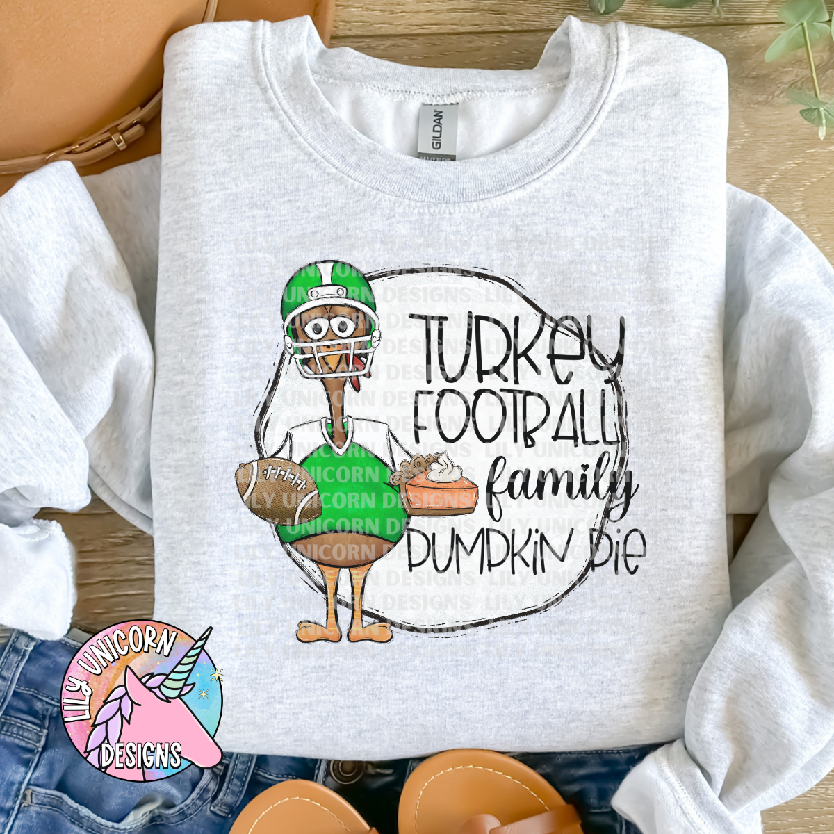 Turkey Football Family Pie