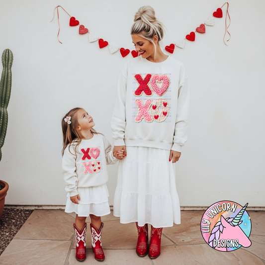 Faux Knit XOXO