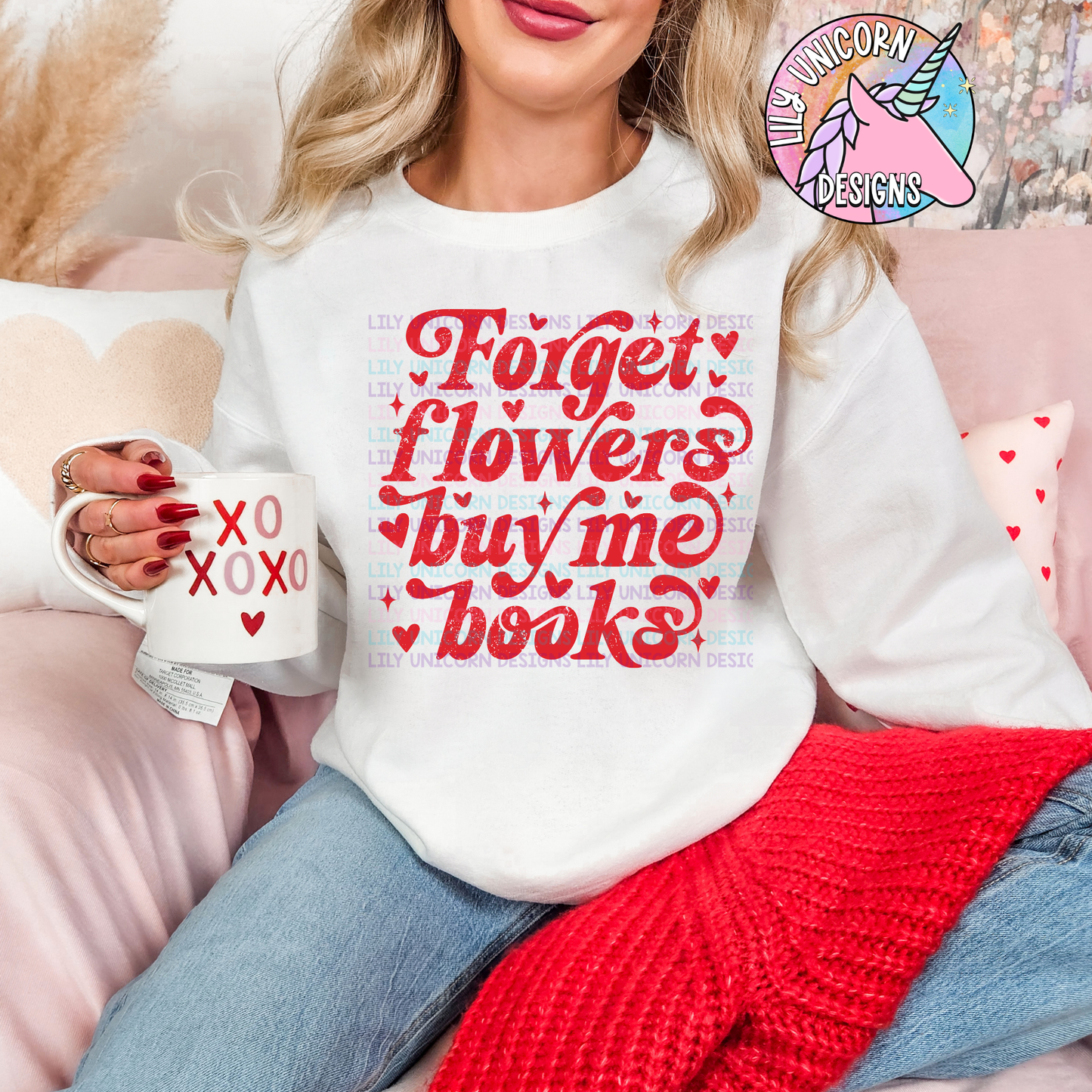 Forget Flowers Buy Me Books Red